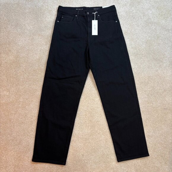 Ag Adriano Goldschmied Jeans Rian High-Rise Straight Jeans - Black - Sz 29 - NWT - Picture 1 of 9